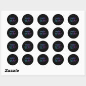 Dochter van de bruid en bruidegom matching bruilof ronde sticker (Vel)