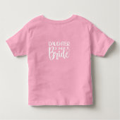 Dochter van de bruid kinder shirts (Achterkant)