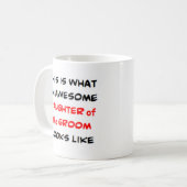 dochter van de bruidegom, geweldige koffiemok (Voorkant links)