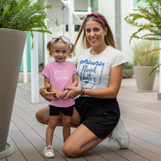 Dochter van de bruidegom kinder shirts
