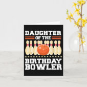 Dochter van de feestdag Bowler-feest Kaart (Gele Bloem)