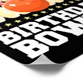 Dochter van de feestdag Bowler-feest Poster (Hoek)