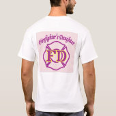 dochter van de fierjager t-shirt (Achterkant)