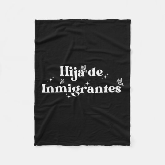 Dochter van de immigrant Vluchteling Latina Rechte Fleece Deken (Voorkant)