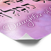 Dochter van de King Bat Shel HaMelech Girl Room Foto Afdruk (Hoek)