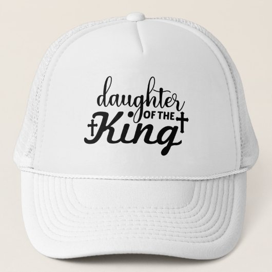 Dochter van de King Christelijk Trucker Hat Trucker Pet (Voorkant)