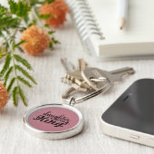 Dochter van de King Premium ronde Sleutelhanger (Zijkant)