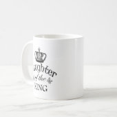 Dochter van de King Quote Koffiemok (Voorkant links)