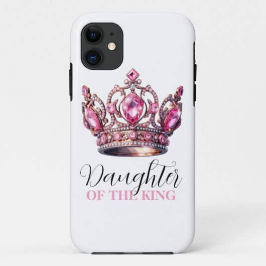 Dochter van de King Waterverf Crown iPhone case (Achterkant)
