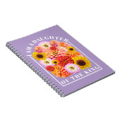 Dochter van de Koning Bijbelvers Bloem Notitieboek (Rechterzijde)