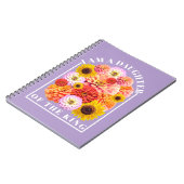 Dochter van de Koning Bijbelvers Bloem Notitieboek (Linkerzijde)