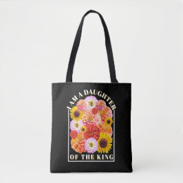 Dochter van de Koning Bijbelvers Wilde bloem Tote Bag
