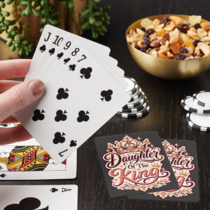 Dochter van de Koning Christelijk ontwerp Op geloo Pokerkaarten