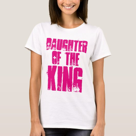 DOCHTER VAN DE KONING Christelijke T-shirts (Voorkant)