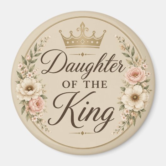 Dochter van de Koning Elegante Koelkast Magneet (Voorkant)
