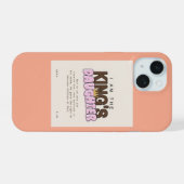 dochter van de koning iPhone 15 case (Achterkant horizontaal)