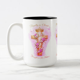 Dochter van de Koning-Koninklijkheid in Christus Tweekleurige Koffiemok