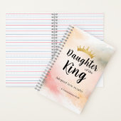 Dochter van de Koning Persoonlijk Christelijk Notitieboek (Binnen)