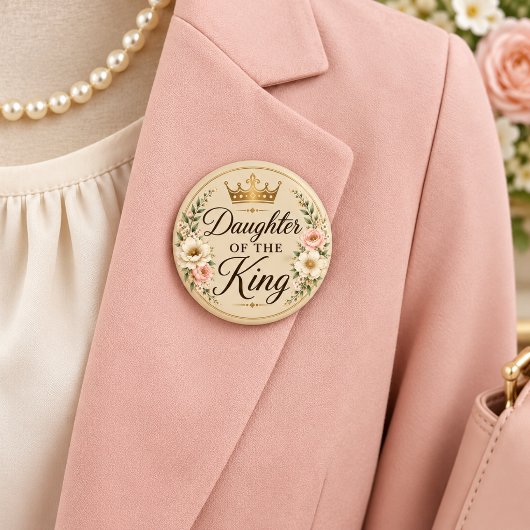 Dochter van de Koning Ronde Button 5,7 Cm