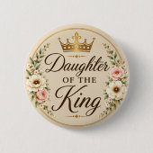 Dochter van de Koning Ronde Button 5,7 Cm (Voorkant)