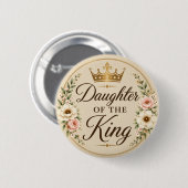 Dochter van de Koning Ronde Button 5,7 Cm (Voorkant /achterkant)