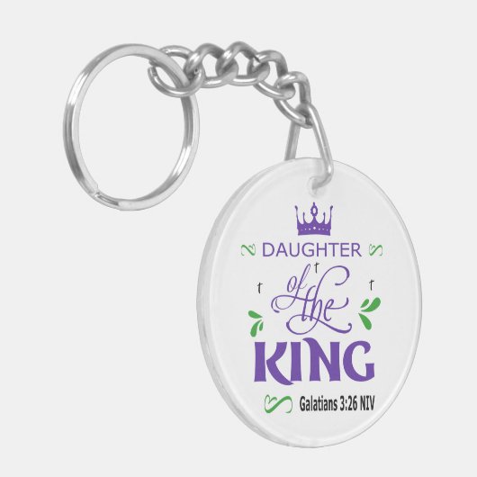 Dochter van de koning  sleutelhanger (Voorkant Links)