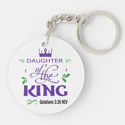Dochter van de koning  sleutelhanger (Achterkant)