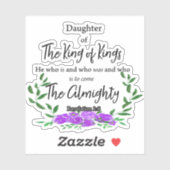 Dochter van de koning sticker (Vel)