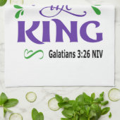 Dochter van de koning theedoek (Gevouwen)