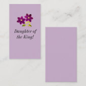 Dochter van de koning visitekaartje (Voorkant / Achterkant)