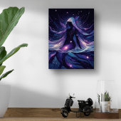 Dochter van de kosmos canvas afdruk