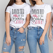 Dochter van de maatfamilie van het Birthday Girl T-shirt