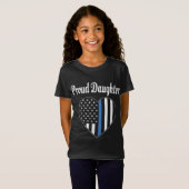 Dochter van de politiefunctionaris - wetshandhavin t-shirt (Voorkant volledig)