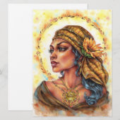 Dochter van de Sun Art Kaart Enchantress Golden (Voorkant / Achterkant)