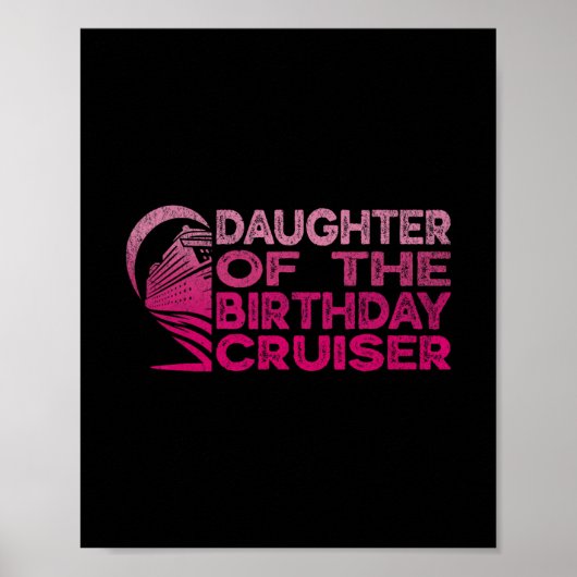 Dochter van de verjaardagscruiser Funny Cruise Vak Poster (Voorkant)