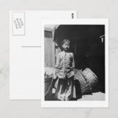 Dochter van de vishandelaar -  foto briefkaart (Voorkant / Achterkant)