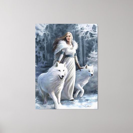 dochter van de wolf canvas afdruk (Voorkant)