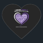 Dochter van de ziekte in Law Hodgkins Lymphoma Hart Sticker<br><div class="desc">Dochter van de ziekte in Law Hodgkins Lymphoma</div>