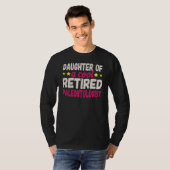 Dochter van een Koel in ruste paleontoloog T-shirt (Voorkant volledig)