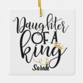 Dochter van een Koning Keramisch Ornament (Voorkant)