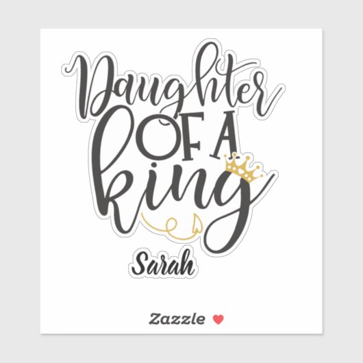 Dochter van een Koning  Sticker (Vel)