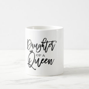Dochter van een KONINGIN Modern Script Trendy Aang Koffiemok
