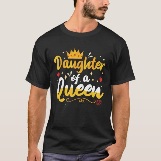 Dochter Van Een Koningin Moeder En Dochter Overeen T-shirt (Voorkant)