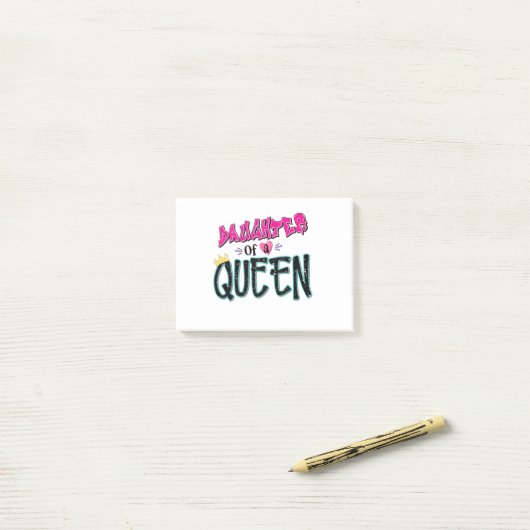 Dochter van een koningin post-it® notes (Op bureau)