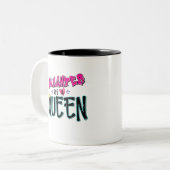 Dochter van een koningin tweekleurige koffiemok (Voorkant links)