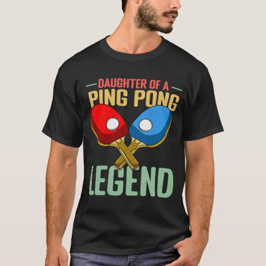 Dochter van een pingponglegende t-shirt (Voorkant)