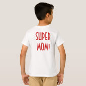 Dochter van een supermoeder t-shirt (Achterkant volledig)