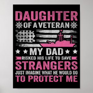 Dochter Van Een Veteraan Us Veteraan Vader Dochter Poster