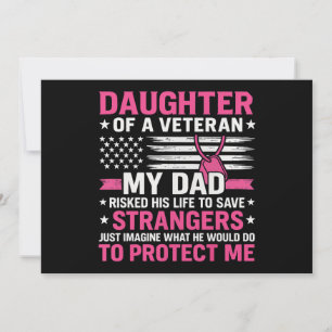 Dochter van een veteraan Vaderdag veteraan vader Kaart