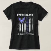 Dochter van een veteraan van de luchtmacht met Ame T-shirt (Design voorkant)